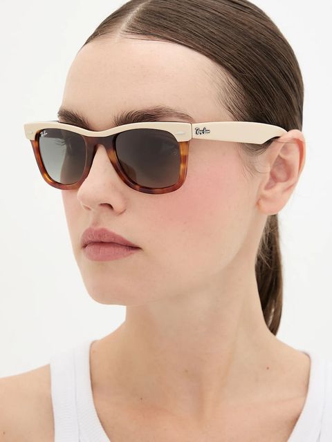 Ray-Ban okulary przeciwsłoneczne kolor brązowy 0RB2240