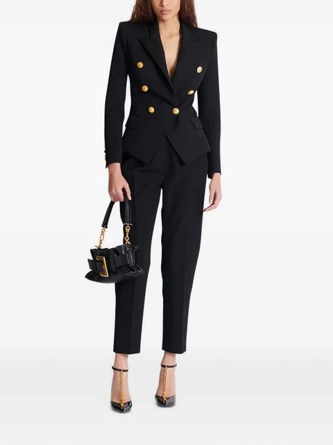 Balmain double-breasted wool blazer - Black - zdjęcie produktu nr 2