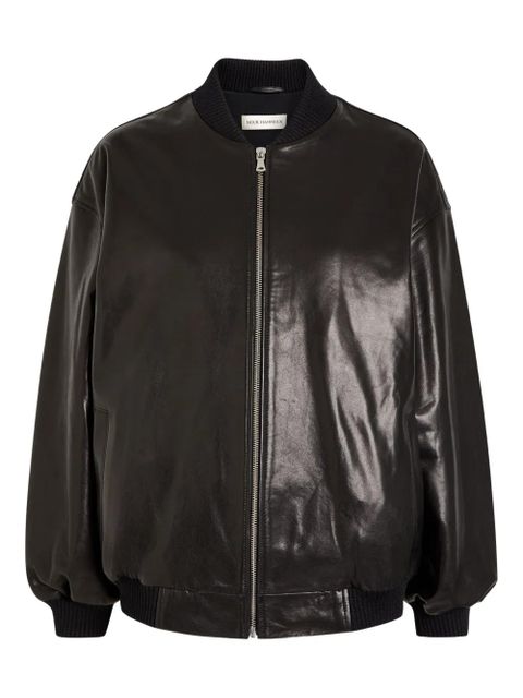 Nour Hammour Marley leather bomber jacket - Black - zdjęcie produktu nr 1
