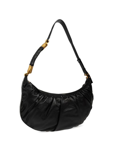 Balmain Ébène gathered shoulder bag - Black