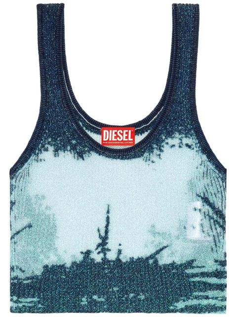 Diesel Deidrina lurex tank top - Blue - zdjęcie produktu nr 1