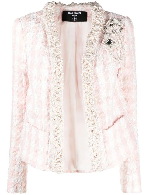 Balmain embellished tweed jacket - White - zdjęcie produktu nr 1
