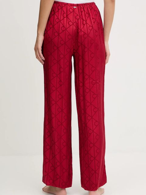 Calvin Klein Underwear spodnie piżamowe damska kolor bordowy LV00QS7536
