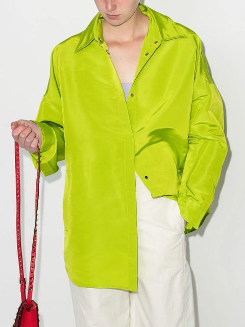 Valentino Garavani oversized silk shirt - Green - zdjęcie produktu nr 2