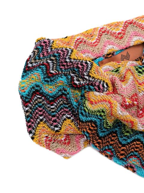 Missoni knitted headband - Pink - zdjęcie produktu nr 2