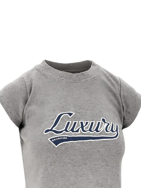Balenciaga text-print T-shirt - Grey - zdjęcie produktu nr 2
