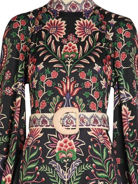 FARM Rio belt-detail midi dress - Black - zdjęcie produktu nr 2