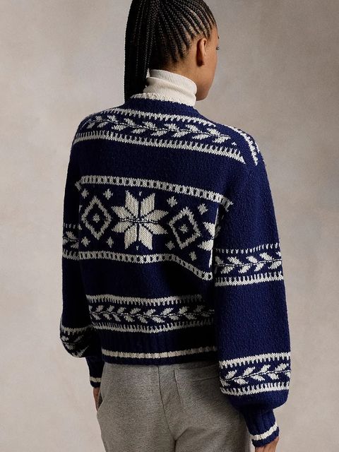 Polo Ralph Lauren sweter wełniany damski kolor granatowy ciepły 211947933