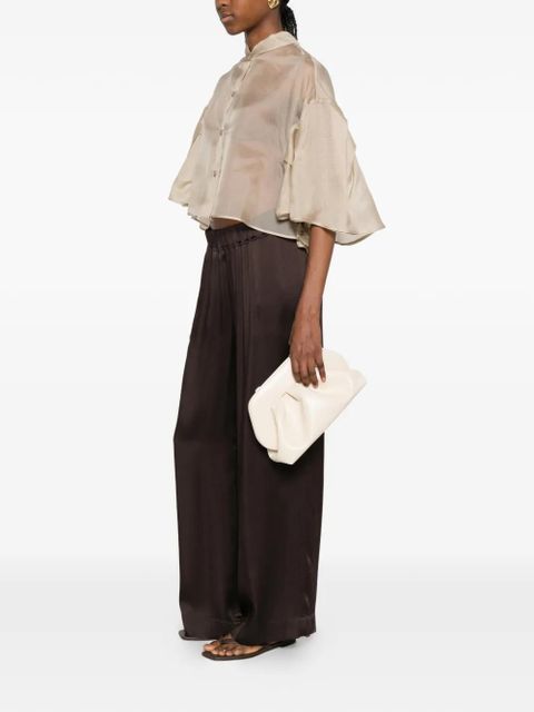 Max Mara ruffled layered shirt - Neutrals - zdjęcie produktu nr 2