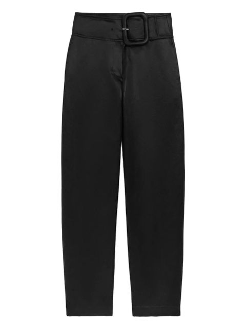 AMI Paris buckle-belt high-waisted trousers - Black - zdjęcie produktu nr 1