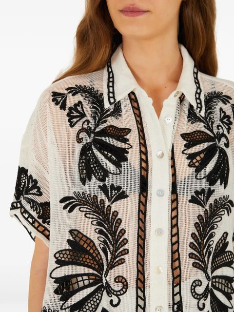 FARM Rio Copacabana Beach shirt - White