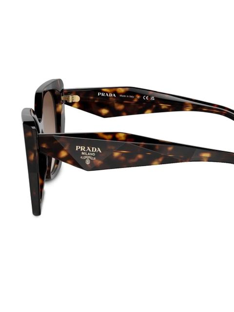 Prada Eyewear logo tortoiseshell-frame sunglasses - Green