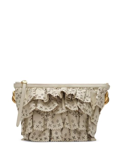 Burberry mini ruffle bag - Neutrals - zdjęcie produktu nr 2