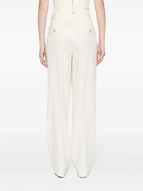ZIMMERMANN Luminosity pinstriped tailored trousers - Neutrals