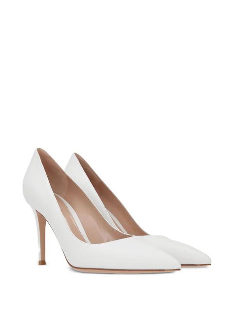 Gianvito Rossi Gianvito 85mm leather pumps - White