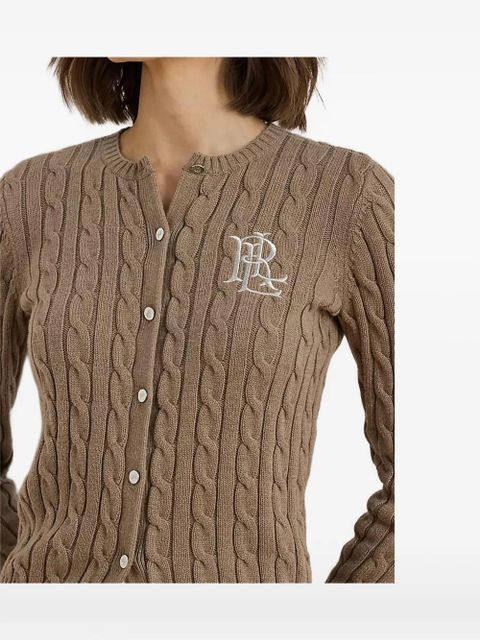 Lauren Ralph Lauren cable-knit cardigan - Brown