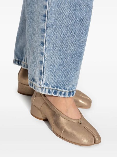 Maison Margiela 350mm block-heel pumps - Gold