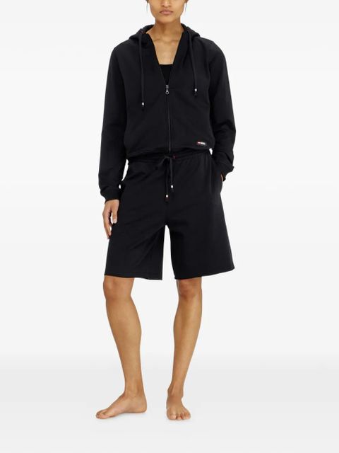 Diesel Peached raw-edge cotton shorts - Black - zdjęcie produktu nr 2