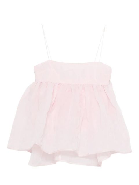 Cecilie Bahnsen Veronica matelassé-effect tank top - Pink - zdjęcie produktu nr 1