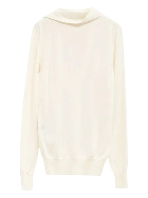 Jil Sander draped sweater - Neutrals - zdjęcie produktu nr 2