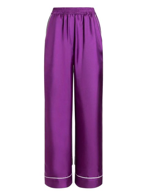 Dolce & Gabbana silk trousers - Purple - zdjęcie produktu nr 1