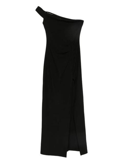 Eleh one-shoulder side-slit dress - Black - zdjęcie produktu nr 1