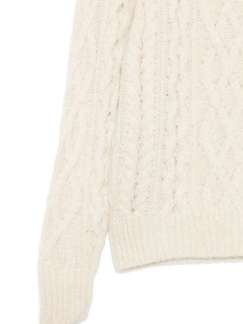 MARANT ÉTOILE cable-knit sweater - White