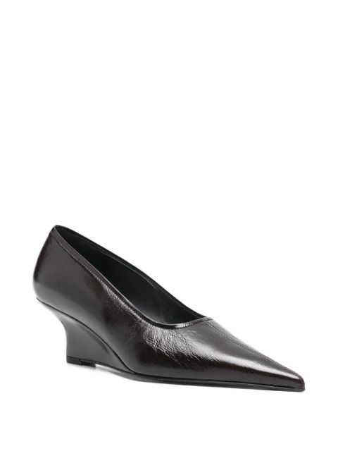 TOTEME 60mm sharp wedge pumps - Brown