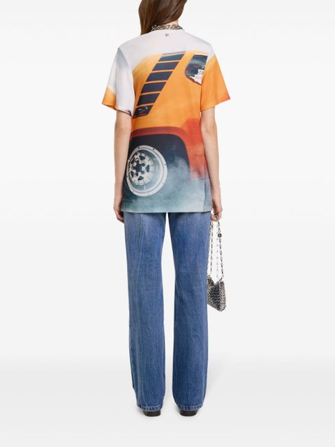 Rabanne Fast Cars jersey T-shirt - Orange