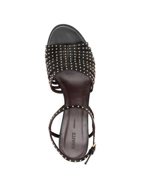 KHAITE studded strappy sandals - Black