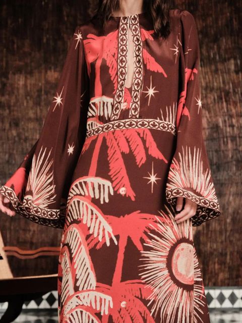 Johanna Ortiz Leyenda Del Tiempo maxi dress - Brown