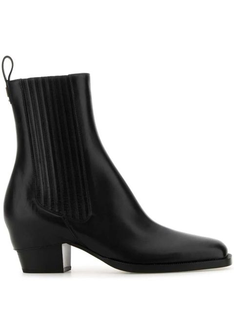 FENDI leather ankle boots - Black - zdjęcie produktu nr 1