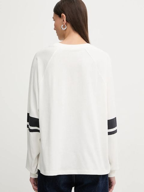 Marc O'Polo longsleeve bawełniany kolor biały 5000007518