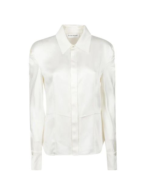 Victoria Beckham satin shirt - White - zdjęcie produktu nr 1