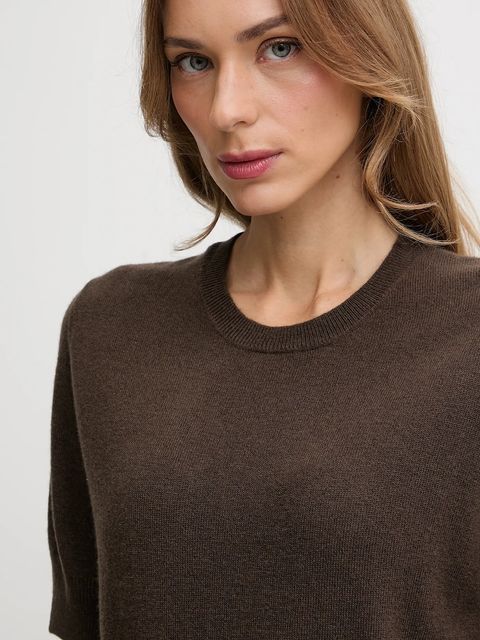 United Colors of Benetton sweter damski kolor brązowy lekki 1002D10D2