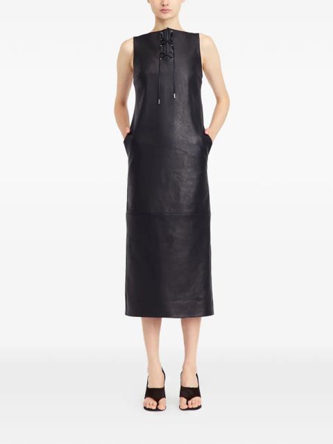 16Arlington lace-up leather true dress - Black - zdjęcie produktu nr 2