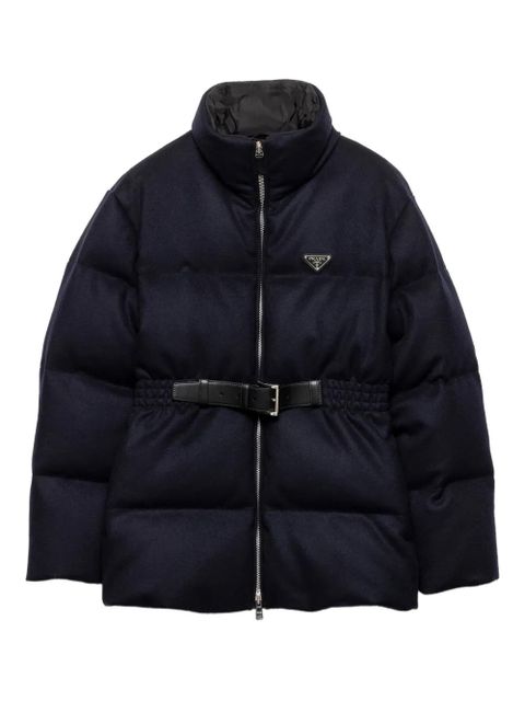 Prada belted puffer jacket - Black - zdjęcie produktu nr 1
