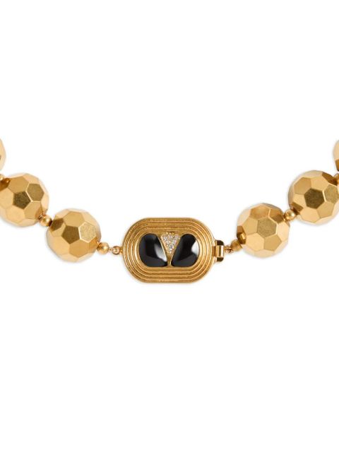 Valentino Garavani faceted-sphere bead necklace - Gold