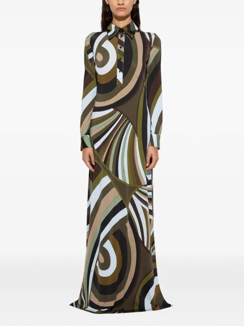 PUCCI Iride-print chemisier dress - Green - zdjęcie produktu nr 2