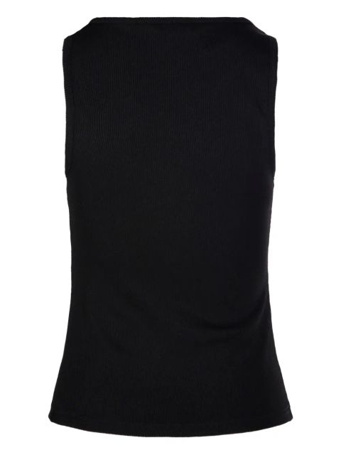 Christopher Esber asymmetric button-detail tank top - Black