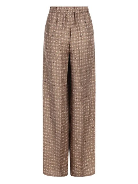 Max Mara elasticated patterned trousers - Brown - zdjęcie produktu nr 2