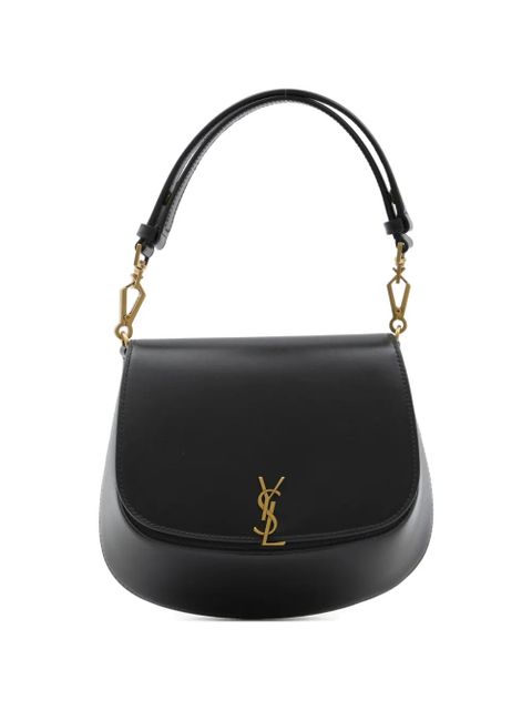 Saint Laurent logo-plaque shoulder bag - Black - zdjęcie produktu nr 1
