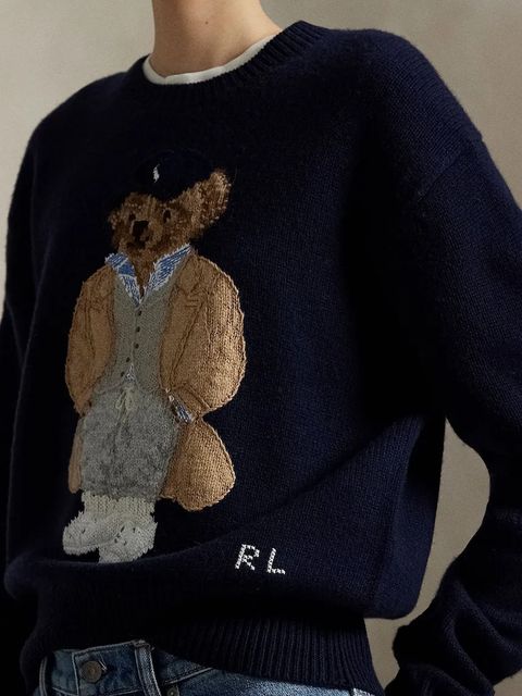 Polo Ralph Lauren sweter wełniany damski kolor granatowy 211972139