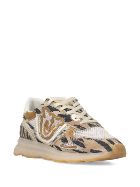 PINKO Zoe tiger-print logo sneakers - Neutrals - zdjęcie produktu nr 2