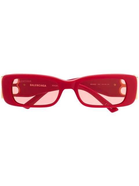 Balenciaga Eyewear Dynasty rectangular-frame sunglasses - Red - zdjęcie produktu nr 1