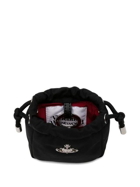 Vivienne Westwood Nano Hilary Orb-detail drawstring mini bag - Black