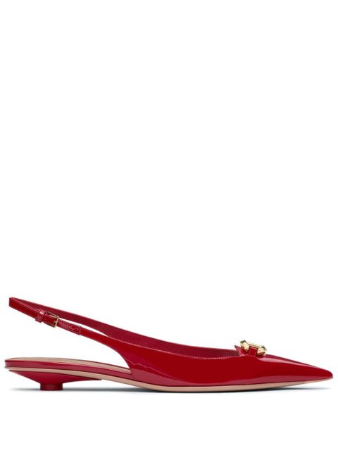 Valentino Garavani 20mm VLogo The Bold Edition ballet flats - Red - zdjęcie produktu nr 1