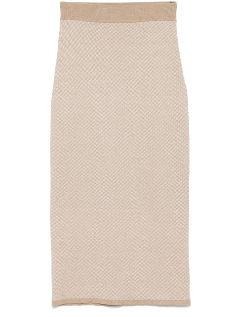 FENDI FF midi skirt - Neutrals - zdjęcie produktu nr 1