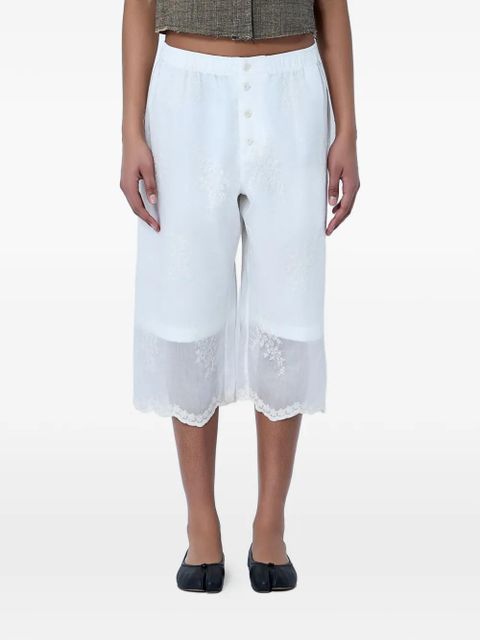 OUR LEGACY laced knee-length shorts - White - zdjęcie produktu nr 1
