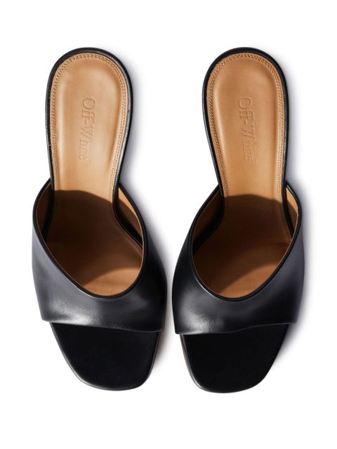 Off-White Jug wedge-heel leather sandals - Black